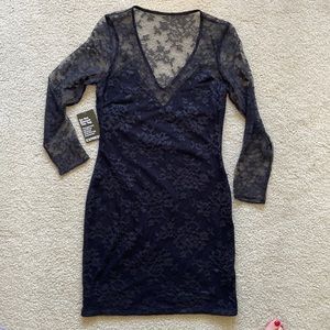 New with tags express black lace dress, size 8